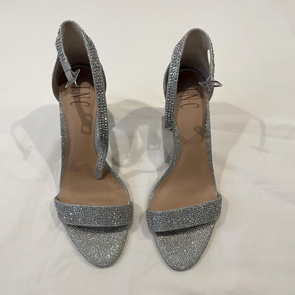INC Size 8 Silver Heels - Picture 1 of 2